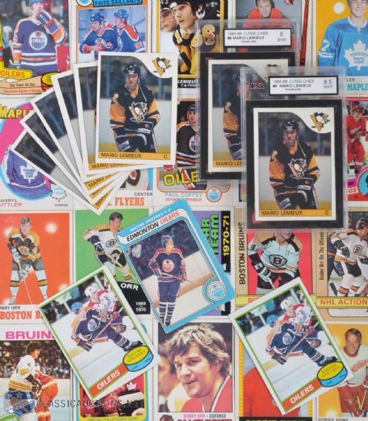 Wayne Gretzky, Mario Lemieux & Other Star Card Collection
