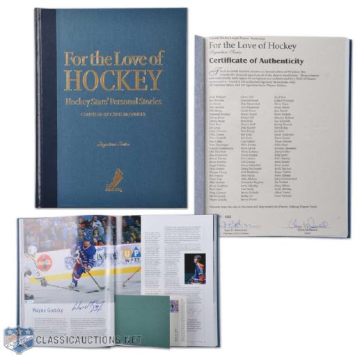 "For the Love of Hockey" Limited Edition Autographed Signature Series Book
