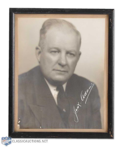 Vintage 1930s Jack Adams Signed Photo (7" x 9")