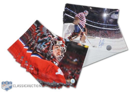 Collection of 60 Carey Price Autographed 8 x 10 photos
