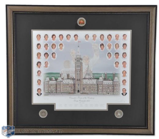 1972 Canada-Russia Series "Team of the Century" Framed Montage