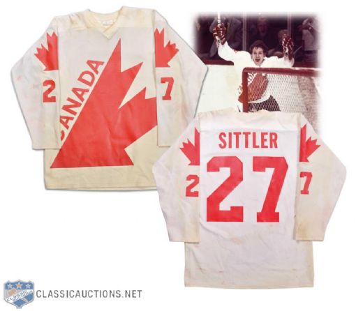 Darryl Sittler 1976 Canada Cup Game-Worn Jersey