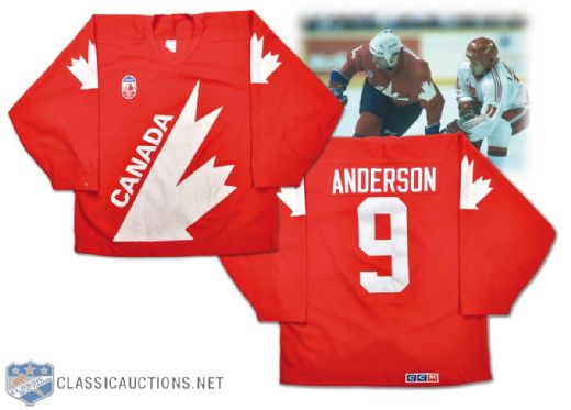 1987 Canada Cup Glenn Anderson Team Canada Game-Worn Jersey