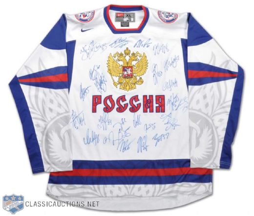 2010 Olympics Team Russia Autographed Jersey