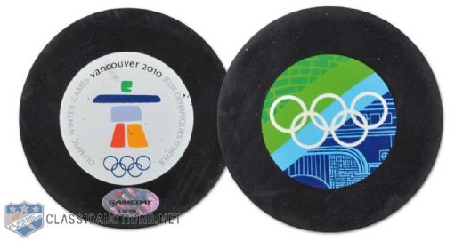 2010 Winter Olympics Official Game-Used Puck