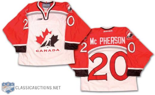 1998-99 Morag McPherson WNT - U22 Team Canada Game-Worn Jersey