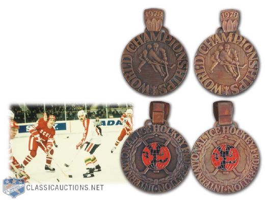Dr. Ernie Lewis 1978 World Championships Bronze Medal Lot of 2