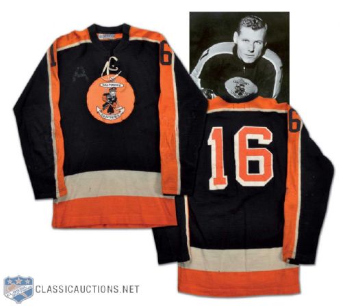 1962-63 AHL Baltimore Clippers First Year Game-Worn Wool Jersey