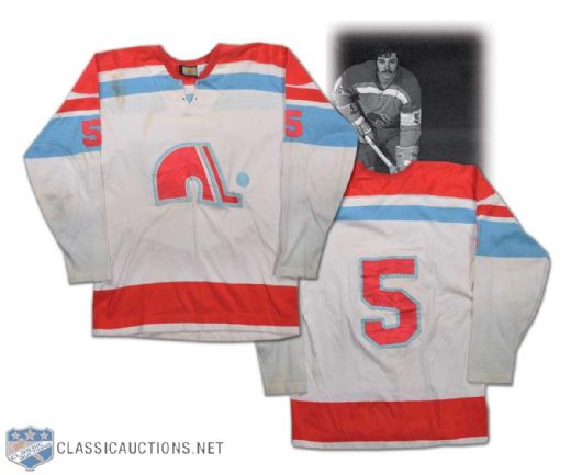 1972-73 Jacques Blain WHA Quebec Nordiques Game-Worn Jersey
