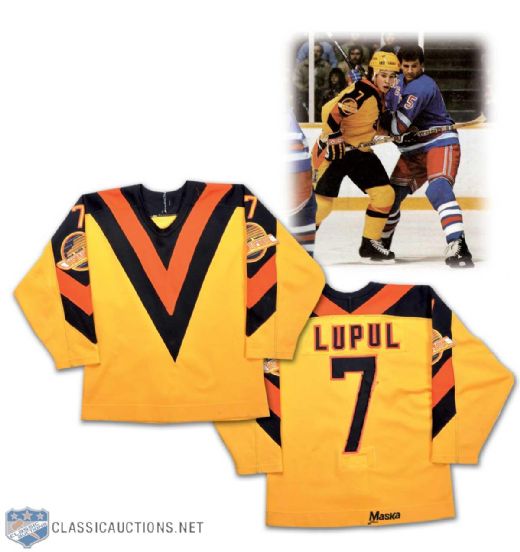 1982-84 Gary Lupul Vancouver Canucks Game-Worn Jersey