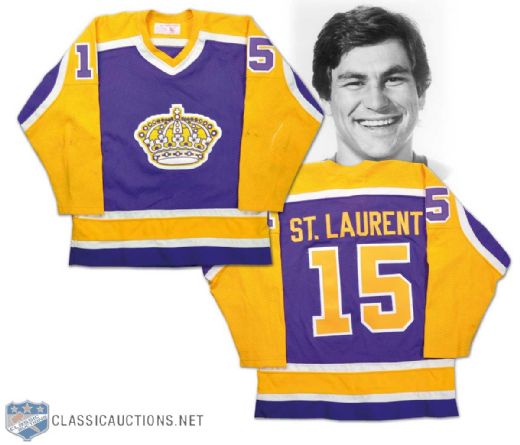 1981-82 Andre St. Laurent Los Angeles Kings Game-Worn Jersey