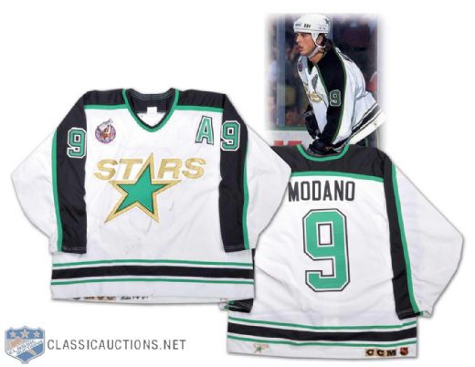 Mike Modanos 1992-93 Minnesota North Stars Game-Worn Jersey