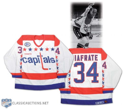 1993-94 Al Iafrate Washington Capitals Game-Worn Jersey with 20th Anniversary Patch
