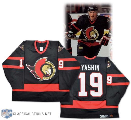 1993-94 Alexei Yashin Ottawa Senators Game-Worn Jersey