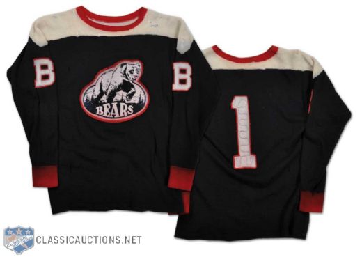 1947-48 Neil McKinnon OHA Bracebridge Bears Game-Worn Wool Sweater