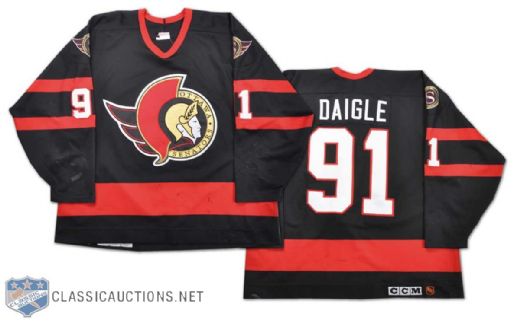 1993-94 Alexandre Daigle Ottawa Senators Game-Worn Rookie Jersey