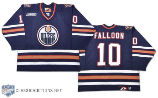 1999-2000 Pat Falloon Edmonton Oilers Game-Worn Jersey