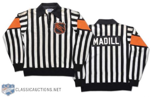 1980s Gregg Madill NHL Referee Game-Worn Jersey