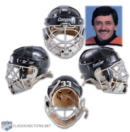 1985-86 Glenn "Chico" Resch Philadelphia Flyers Game-Worn Goalie Mask