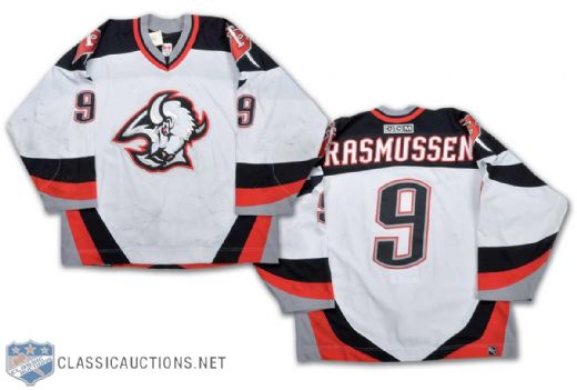 2001-02 Erik Rasmussen Buffalo Sabres Game-Worn Jersey