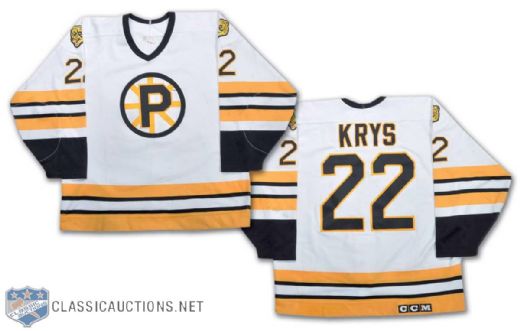 1992-94 Mark Krys AHL Providence Bruins Game-Worn Jersey