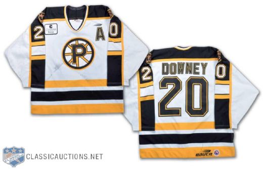 2006-07 Aaron Downey Providence Bruins Game-Worn Jersey