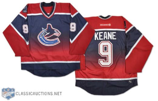 2003-04 Mike Keane Vancouver Canucks Game-Worn Jersey