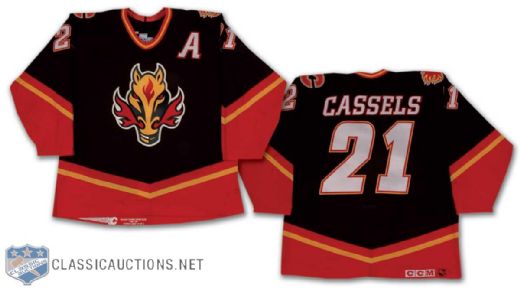 Andrew Cassels 1998-99 Calgary Flames Game-Worn Alternate Jersey