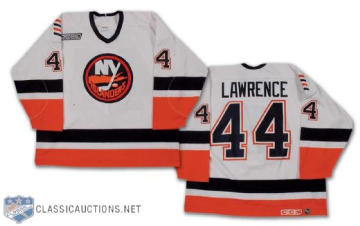 Mark Lawrence 1999-2000 New York Islanders Game-Worn Jersey
