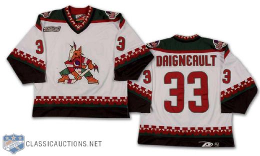 Jean-Jacques Daigneault 1999-2000 Phoenix Coyotes Game-Worn Home Jersey