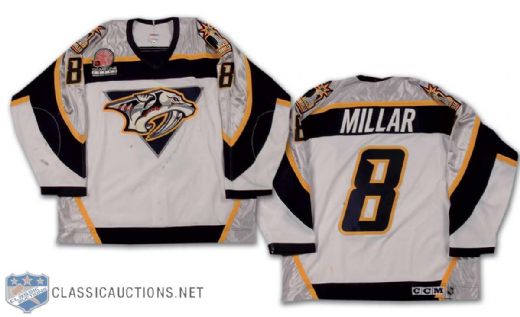 Craig Millar 2000-01 Nashville Predators Game-Worn Jersey