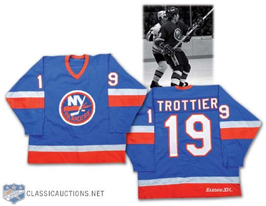 Early-1980s Bryan Trottier New York Islanders Game-Worn Jersey