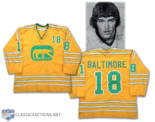 1974-75 Bryon Baltimore WHA Chicago Cougars Game-Worn Jersey