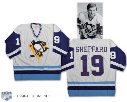 1978-79 Gregg Sheppard Pittsburgh Penguins Game-Worn Jersey