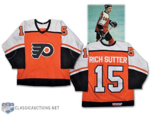 1983-84 Rich Sutter Philadelphia Flyers Game-Worn Jersey