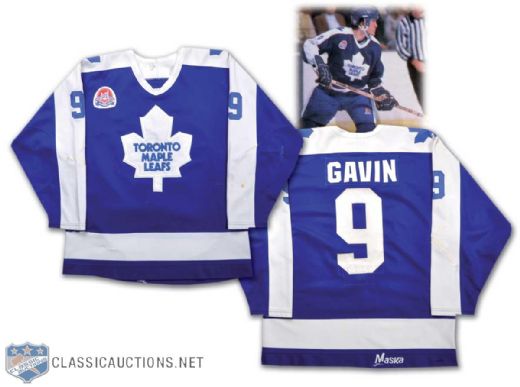 1983-84 Stewart Gavin Toronto Maple Leafs Game-Worn Jersey