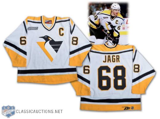 1999-2000 Jaromir Jagr Pittsburgh Penguins Game-Worn Jersey