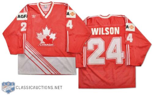 1987 Doug Wilson Team Canada Game-Worn Jersey