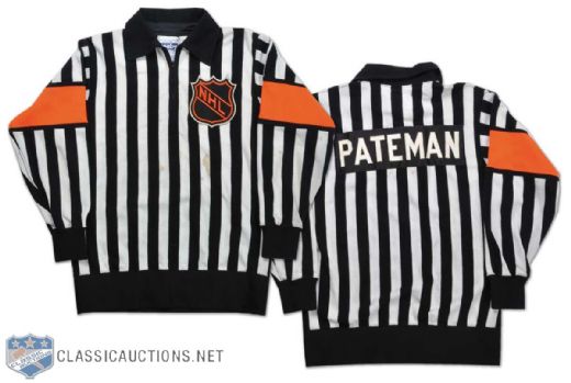 1980s Jerry Pateman NHL Game-Worn Referee Jersey
