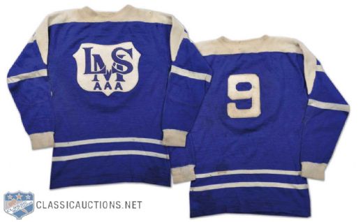 Vintage 1930s Wool LMS Hockey Sweater