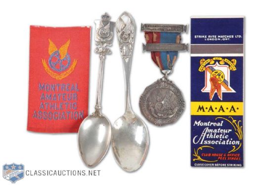 Montreal Amateur Athletic Association Memorabilia Collection of 5