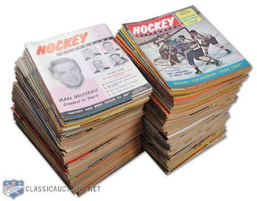 1955-1978 Hockey Pictorial Magazine Near Complete Set Collection of 160