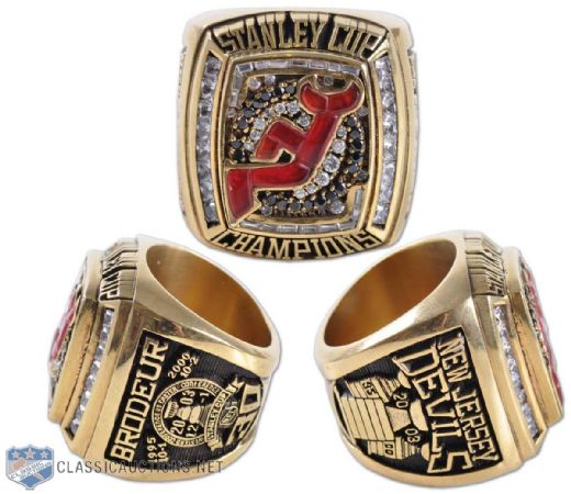2003 Martin Brodeur New Jersey Devils Stanley Cup Ring