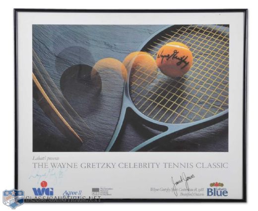 Wayne Gretzky Signed Framed Litho & Poster Collection of 2, Plus Hockey Memorabilia Collection