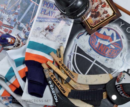 Huge New York Islanders Signed Memorabilia Lot