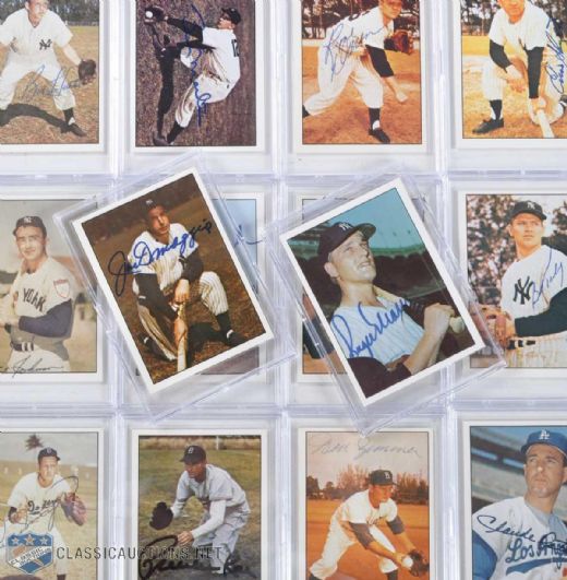 1979 TCMA Baseball Cards Collection of 20 Signed Dodgers & Yankees Cards w/ Roger Maris & Joe Dimmagio
