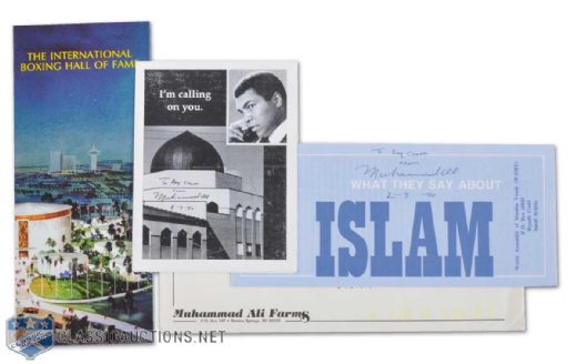 Muhammad Ali Signed Islam Pamphlet Collection of 2