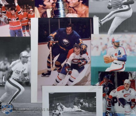 Denis Brodeur Original Montreal Canadiens and Montreal Expos Photo Collection of 45