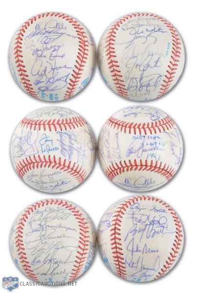 1991 MLB All Star Game Team Signed Baseball Collection of 2