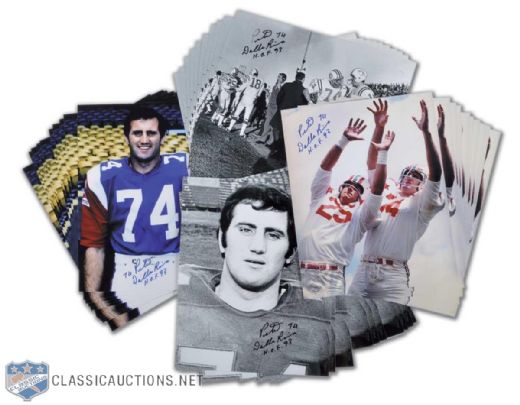 Peter Dalla Riva Montreal Alouettes Signed Photo Collection (40)